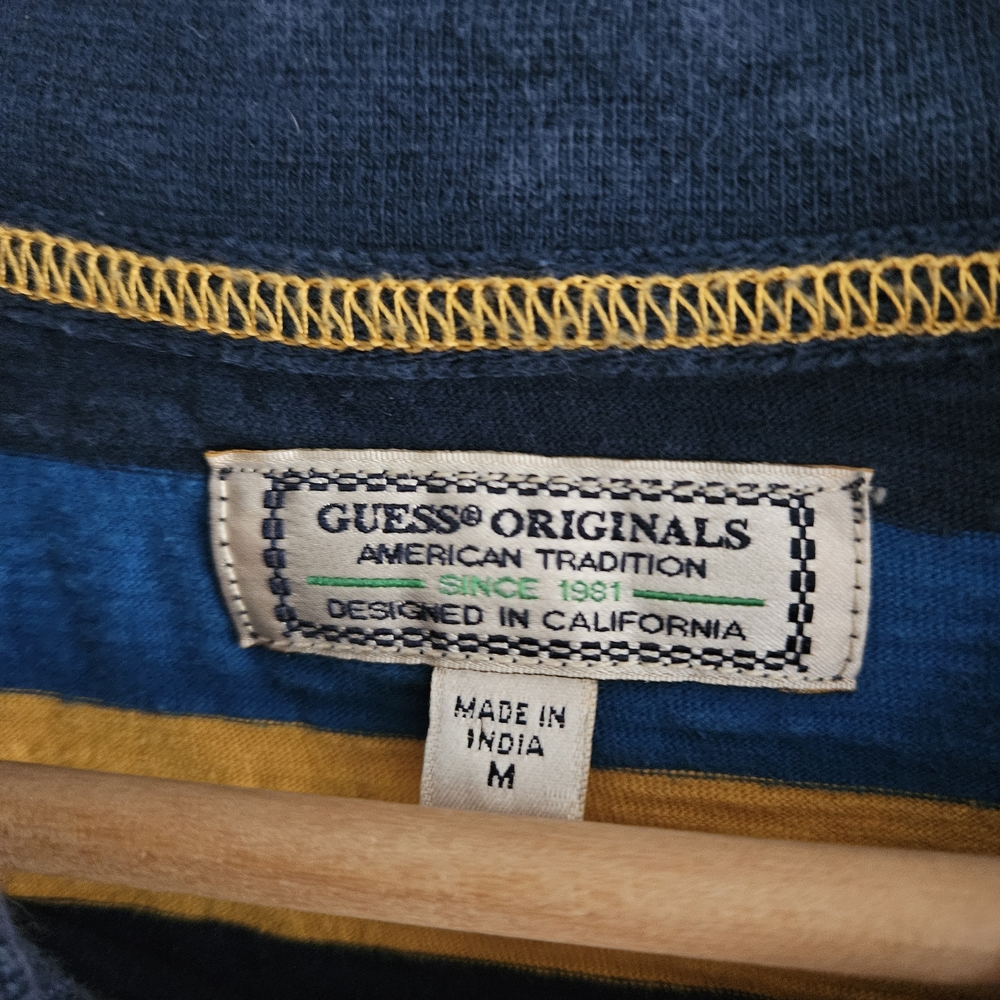 Vintage Guess Originals Striped Shirt Medium - Picture 4 of 5